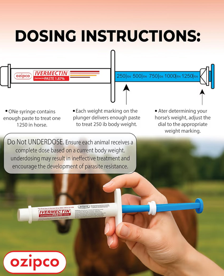 Ivermectin Horse Paste 1.87% — 1 Pack